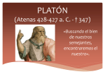 PLATÓN (Atenas 428-427 a. C. - † 347)