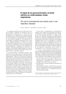 El papel de los glucocorticoides y el ácido retinóico en