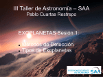 III Taller de Astronomía – SAA