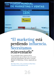 “El marketing está perdiendo influencia. Necesitamos reinventarlo