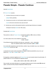 Pasado Simple - Pasado Continuo