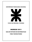 Guia de estudio para tecnicaturas - Matemáticas