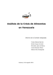 Análisis de la Crisis de Alimentos en Venezuela