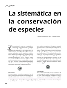 La sistemática en la conservación de especies