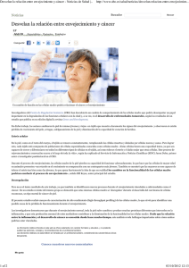 El envejecimiento es una de las razones del cáncer de piel