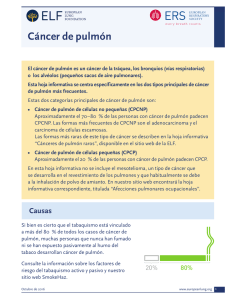 Cáncer de pulmón - European Lung Foundation