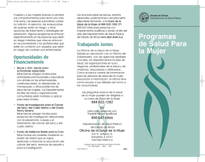 Programas de Salud Para la Mujer