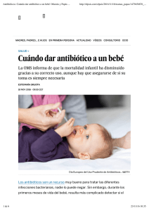 Cuándo dar antibiótico a un bebé