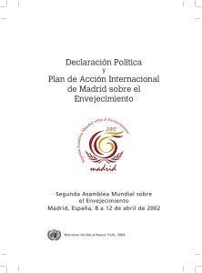 Declaración Política Plan de Acción Internacional de Madrid sobre