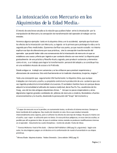 La intoxicación con Mercurio en los Alquimistas de la Edad Media.1