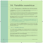 16. Variables numéricas