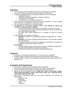 Algoritmo Programa Lenguajes de Programación
