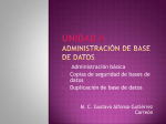 Administración básica 2. Copias de seguridad de bases de datos 3