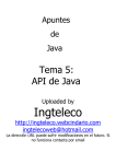 Tema 5: API de Java - Ingteleco-Web