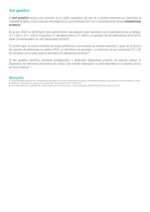 Test genético - Ferrer inCode