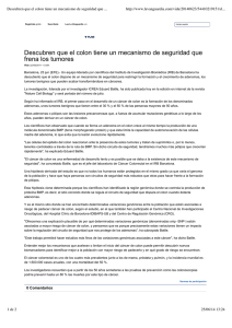 Descubren que el colon tiene un mecanismo de seguridad