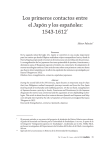 Los primeros contactos entre el Japón y los españoles
