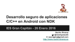 Desarrollo seguro de aplicaciones C/C++ en Android con NDK IES
