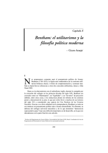 Bentham: el utilitarismo y la filosofía política modern a