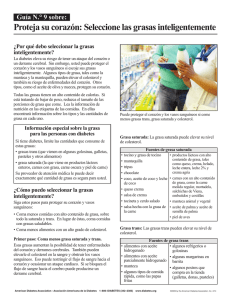 Proteja su coraz&oacute;n: Seleccione las grasas
