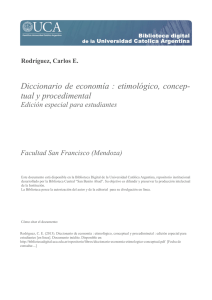 Diccionario de economía : etimológico, conceptual y procedimental