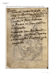 Taller de pintor. Rese&Atilde;&plusmn;a de obras de arte