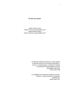 El niño con cáncer