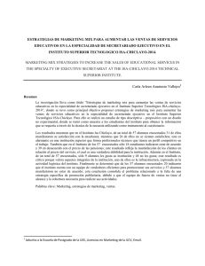 ESTRATEGIAS DE MARKETING MIX PARA AUMENTAR LAS