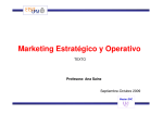 Marketing Estratégico y Operativo