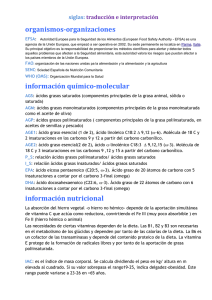 información nutricional