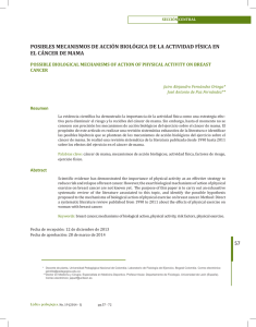 57 posibles mecanismos de acción biológica de la actividad física