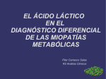 el ácido láctico en el diagnóstico diferencial de las miopatías