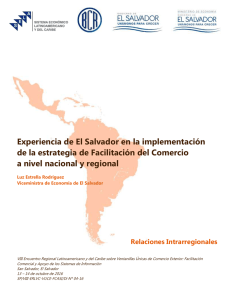 Experiencia de El Salvador en la implementación de la