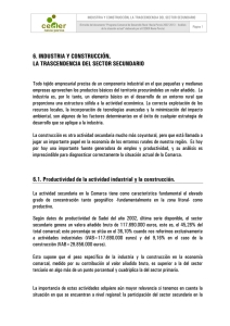 Industria y construcci&oacute;n. La trascendencia del sector secundario