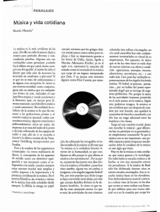Música y vida cotidiana - Revista de la Universidad de México
