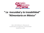 “ La inocuidad, la trazabilidad y la rastreabilidad pecuaria en México”