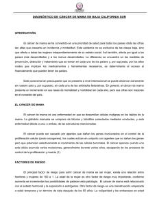 DIAGNÓSTICO DE CÁNCER DE M ICO DE CÁNCER DE MAMA EN