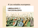 Tema 4. Los estados europeos. Liberalismo y nacionalismo