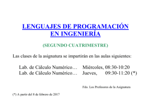 lenguajes de programación en ingeniería (segundo cuatrimestre)