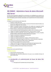 Administering Microsoft SQL Server Databases