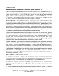 Spanish Translation of Executive Orders on Immigration