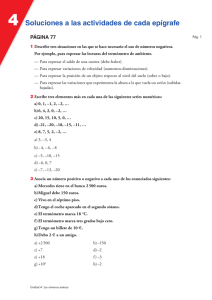 Soluciones a las actividades de cada epígrafe