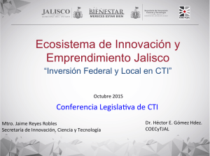 Ecosistema de Innovación y emprendimiento Jalisco "Inversión