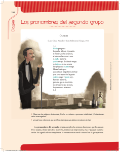 Los pronombres del segundo grupo