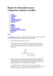 Reglas de nomenclatura para compuestos orgánicos sencillos
