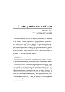 El marketing medioambiental en España