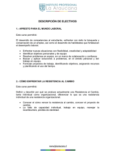 descripción de electivos - Instituto Profesional La Araucana