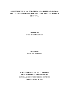 ANÁLISIS DEL USO DE LAS ESTRATEGIAS DE MARKETING