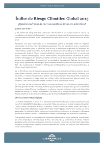 Índice de Riesgo Climático Global 2015