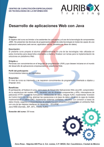 Desarrollo de aplicaciones Web con Java